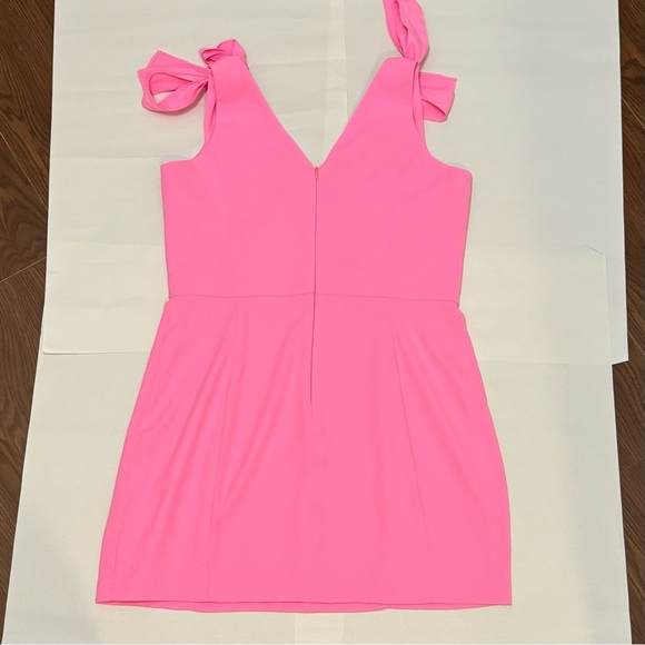 Amanda Uprichard “Allora” Mini Dress in Shocking Pink Size Large - Picture 5 of 11